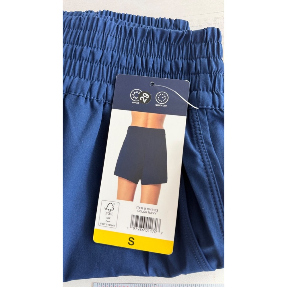 Lands end Women's NAVY Quick Dry Shorts-Lined Size Small NWT